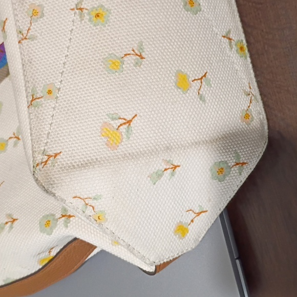 Coach Rainbow Roller Skate Canvas Tote Bag - Picture 8 of 10